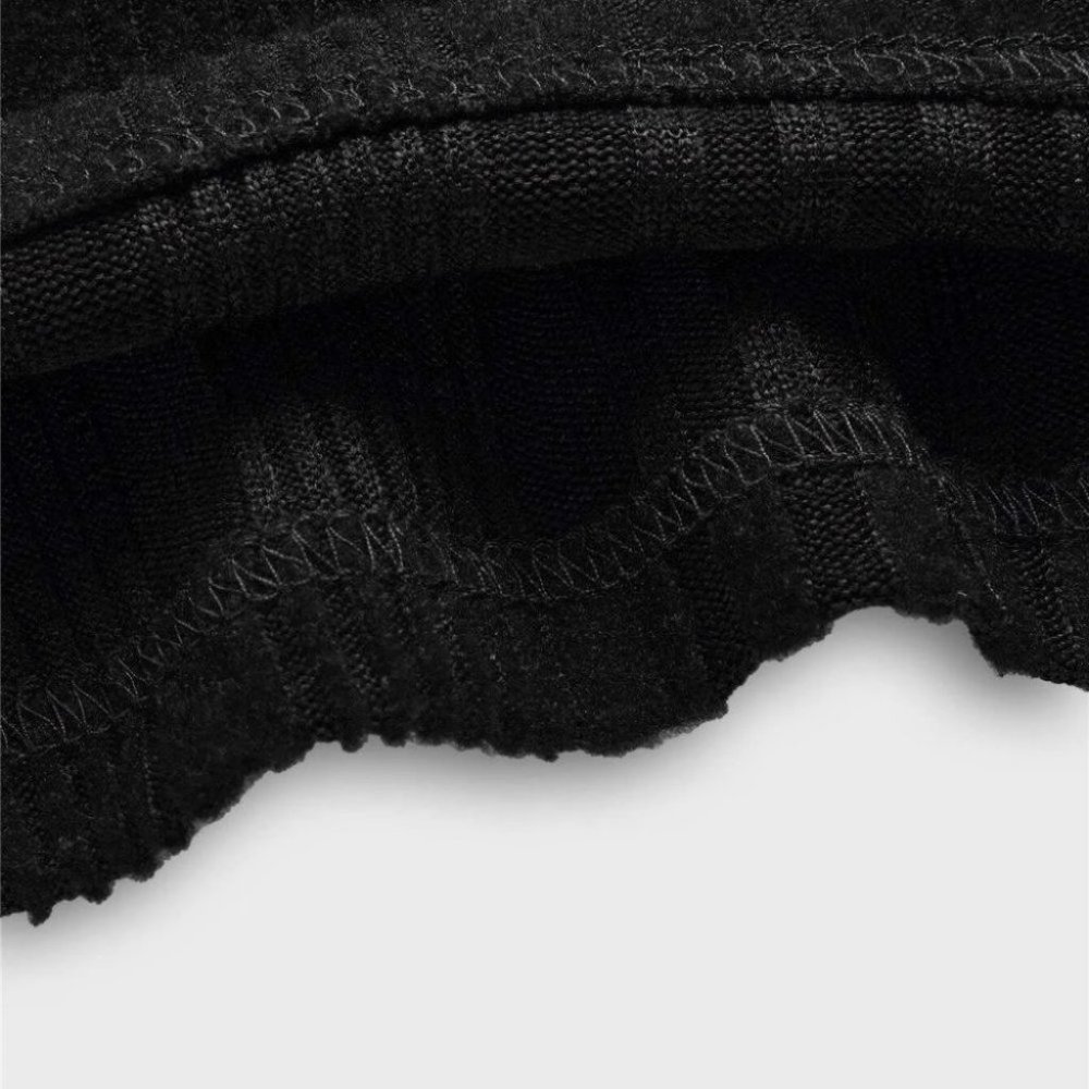 Black Mens Knit Sweater - Picture 3 of 4